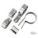 Exhaust clamps Blk Knuckle 1941-47 5Pce