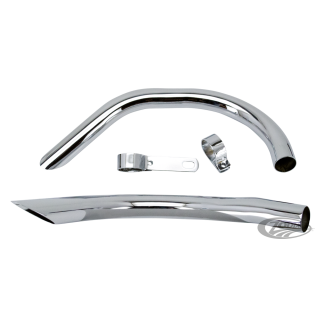set of dragpipes 45" SV w/brackets,Chr