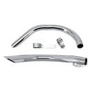 set of dragpipes 45" SV w/brackets,Chr