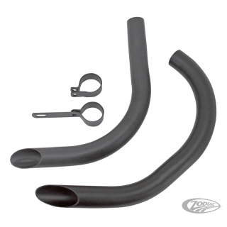 set of dragpipes 45" SV w/brackets,black