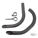 set of dragpipes 45" SV w/brackets,black