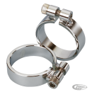 GZP Exhaust clamps chrome XL57-85