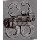 Black Exhaust lock bolt kit BT66-84