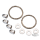 Evolution exhaust chr. acorn/gasket kit