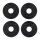 JIMS, upper valve spring collar set. Chromoly