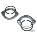 GZP Exhaust flanges with C-clips 84-up