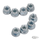 8pck James 5/16-24 hex flange nut