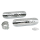 Flaming Skull Heatshield chrome Set
