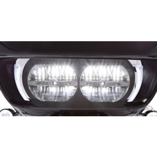 Fang Headlight Bezels FLTR15-up Chrome