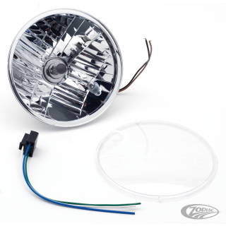 GZP 6.5" EU H4-unit w/bulb D-cut ref clr