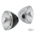 GZP Headlight 12v black w/chrome bezel