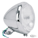 GZP Chrome 6.25" H4 Headlight 5.75" unit