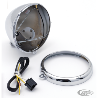 GZP Headlight shell+rim 6" bottom mou