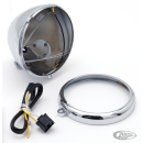 GZP Headlight shell+rim 6" bottom mou