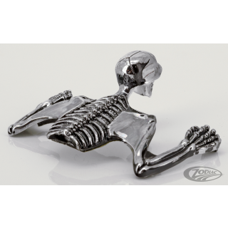 GZP Bronzed small flying skull ornament