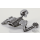 GZP Bronzed small flying skull ornament