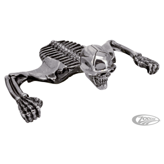 GZP Blk large flying skull ornament