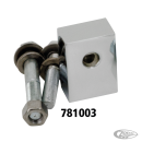 Chrome headlamp mount block FLST86-96