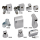 Chrome headlamp mount block FLST86-96