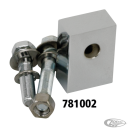 Chrome headlamp mount block FLST97-UP