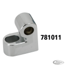 Chrome headlamp mount block FXSTS88-92
