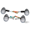 LED turn signals bullet black set4