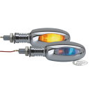 Kman T/S sngl white lens chrome w/stud