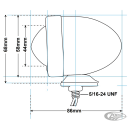 GZP Bullet light amber dual filament bul