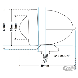 GZP Bullet light winged amber