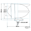 GZP 3 winged bullet light red single fil