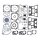 S&S, motor gasket set. 4-1/8" V-series