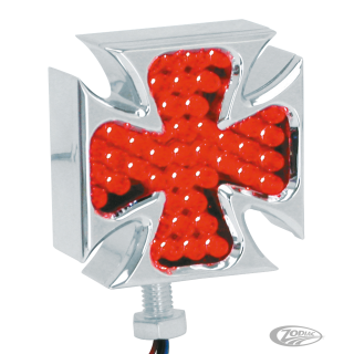 GZP Chrome Maltese marker lights red LED