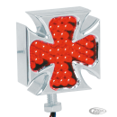 GZP Chrome Maltese marker lights red LED