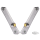 Vitys Front turnsignalkit polish/brass