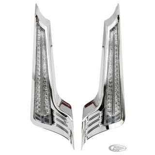 Saddlebag chr fillers w/lghts FLH/T14-UP