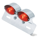 GZP Dual mini cateye taillight w/lic.brc