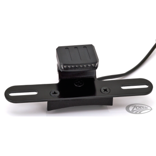 GZP Ebony taillght clear lens w/lic.brck