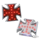 GZP 4" Maltese cross clear lens LED tail