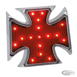 GZP 4" Maltese cross red lens LED tailli