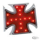 GZP 4" Maltese cross red lens LED tailli