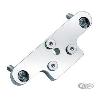 GZP Chrome 3-hole license plate mount bl