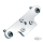 GZP Chrome 3-hole license plate mount bl