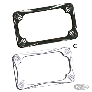 DEEP CUT LICENSE PLATE FRAME CHROME