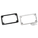 BEVELED LICENSE FRAME BK
