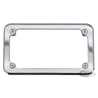Smooth license frame chrome