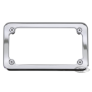 Smooth license frame chrome