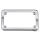 Smooth license frame chrome