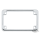 GZP License plate frame chrome