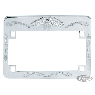 GZP License plate frame eagle chrome