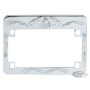 GZP License plate frame eagle chrome